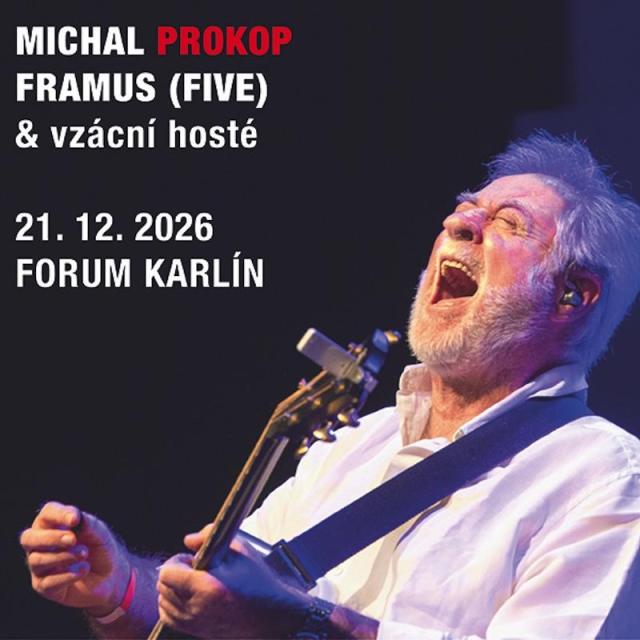 Vánoční koncert Michala Prokopa a Framus Five 21. prosince opět ve Forum Karlín